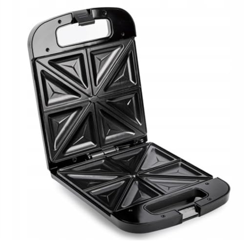 Huslog Sandwicheras eléctrica para sándwiches XXL para 4 sándwiches, 1400 W, negro