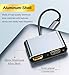 AKWOR USB C to HDMI+VGA Adapter for Dual Monitor, USB C to VGA, Type C to HDMI 2 in 1, 4K UHD Graphic Video Converter Compatible with MacBook, XPS, ASUS More