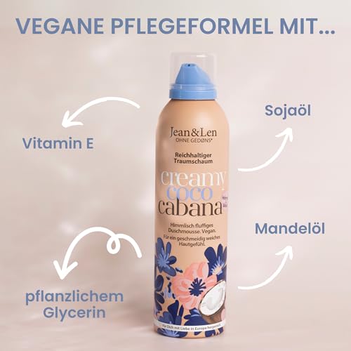 Duschschaum Jean & Len mit Kokos und Hafermilch – 200 ml