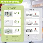 Geevon Small Digital Refrigerator Thermometer-IP65 Waterproof - Image 3