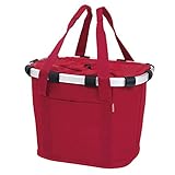 KlickFix Unisex Brašna na řidítka skládací koš jízdní kolo Reisenthel City tasche, Red, 35 x 28 5 cm EU