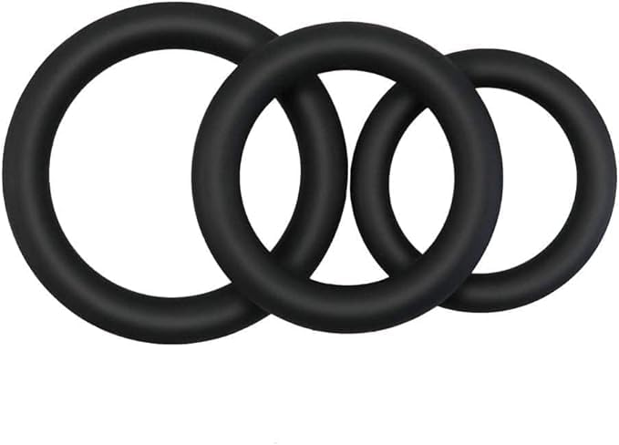 Anillo Potenciador de retraso de Tiempo de Entrenamiento para Hombres (Pack de 3). Anillo masculino para Mayor Firmeza Más Tiempo.