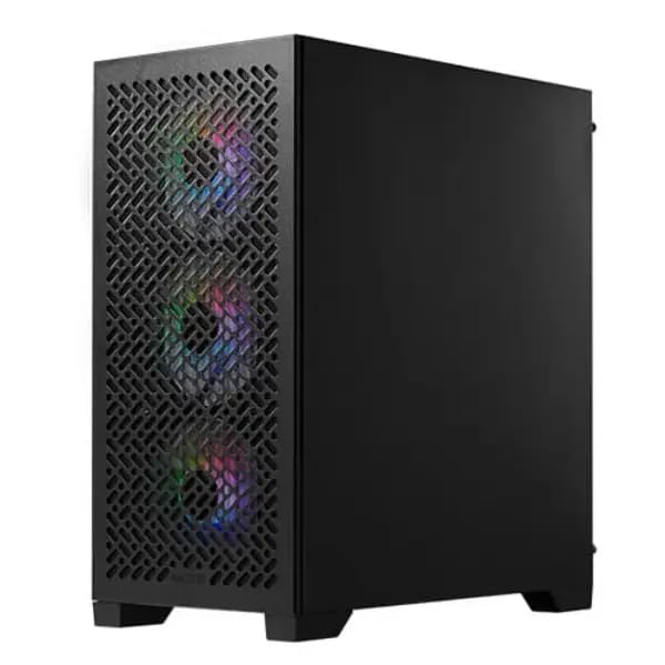 Image of Cooler Master Elite 302, Micro-ATX High Airflow Minimalist PC Case, 365mm GPU Max, Compatible RTX 5080|RX 7090 XT, 280mm AIO Max, Type C, Tempered Glass, Triple 120mm aRGB PWM Fan, Intakes Grill