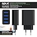 CSL - USB Netzteil Mehrfach Ladegerät - 4 Port Charger - Geeignet für Handy, Smartphones, Tablets von Asus, Huawei, LG, Oppo, Motorola, Samsung, Sony, ZTE, Xiaomi