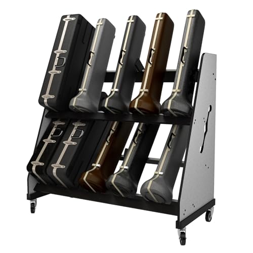 A&S Crafted Products The Band Room Trombone Case Storage Rack for Music Teachers | Space-Saving, Mobile Storage Solutions for Your Music Classroom