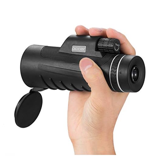 Occer 10X42 High Power Monocular Telescope HD Dual Focus Scope, Waterproof Compact Monocular with BAK4 Multi-Coated Zoom Lens, Low Night Vision for Hunting Bird Watching Camping Outdoor Sporting