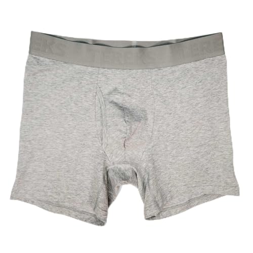 TEREKS VersaComfort Essential Cotton Boxer Brief 7" (US, Large, 1-Pack, Grey)
