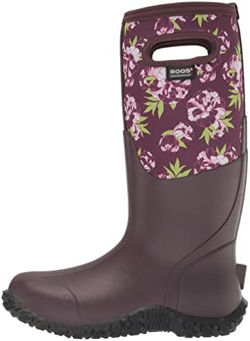 Bogs Womens Mesa Boot Rain, Peony Print-Burgundy, 6 | Image 7