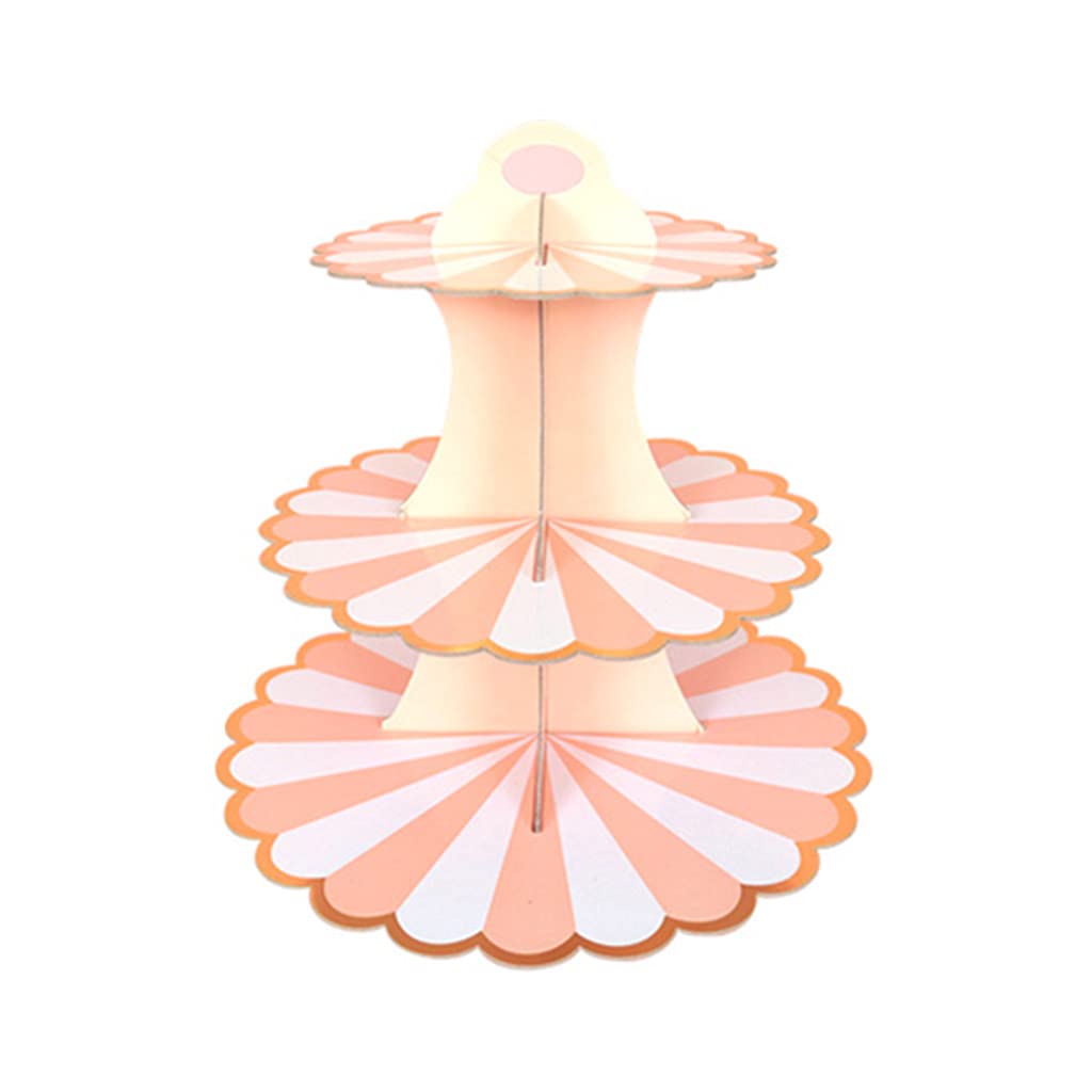 Mekalero Cupcake Stand Made by Paper Easy to Assemble Suitable for Cupcakes Muffins Pastries Desserts Fruits Home Dorm Cupcake Holder for Dessert Table Birthday Wedding