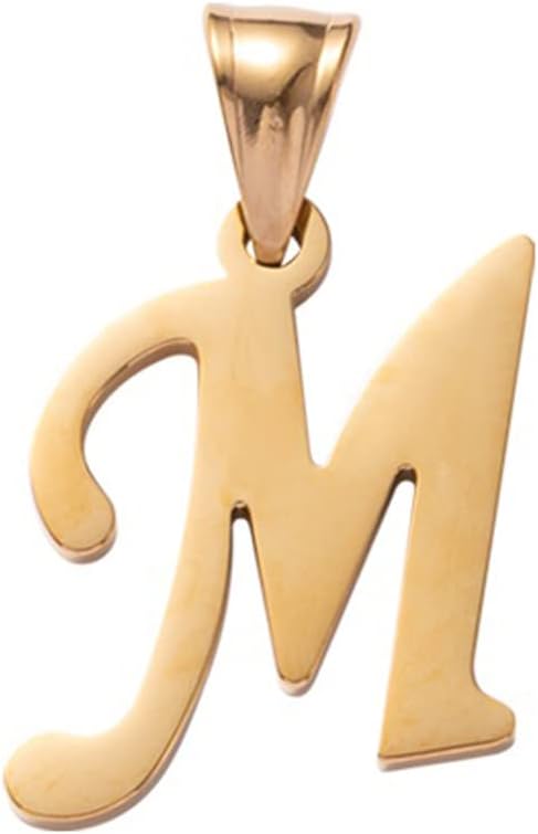 Initial Charms Gold Initial Pendant 14k Gold Letter Charm Name Pendant for Women and Men - Image 4
