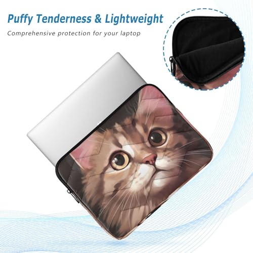 Funda para portátil de 13-14 pulgadas Cute Cat impermeable miniatura 5