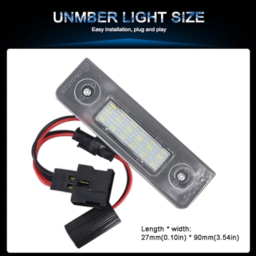Luces matrícula Octavia Roomster 5J para solucionar fallos de iluminación 2