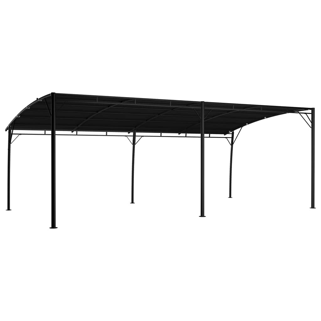Auvent pare soleil de jardin 6x3x2,55 m Anthracite