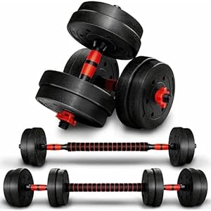 Saving Plus FITNESS DUMBELLS PAIR OF WEIGHTS BARBELL DUMBBELL BODY BUILDING SET 10KG