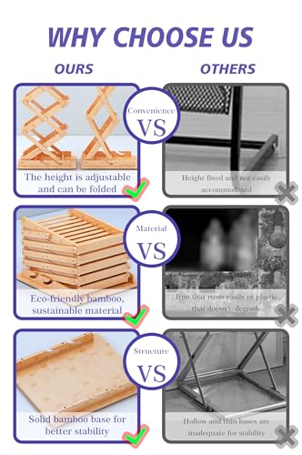 Generisch Zeitschriftenständer Boden Bambus, Zeitungsständer Zeitungsständer - Stehender Zeitschriftenständer für Ausstellung Messe