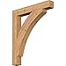 Ekena Millwork BKT04X26X30THR05SWR Thorton Block Rustic Wood Bracket, 26" D x 30" H, 3 1/2" W Western Red Cedar (Smooth)