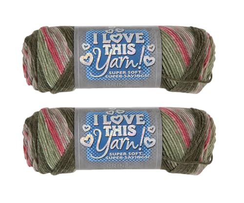 Image of Hobby Lobby Print I Love This Yarn, 872 Japan Fields, Set of 2 | 4 Medium Weight, 252 Yards Per Skein