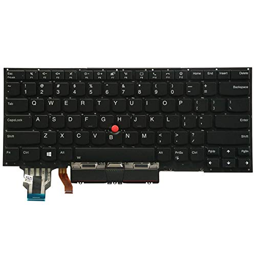 AUTENS Teclado EUA de substituição para Lenovo ThinkPad X1 Carbon Gen 7/X1 Yoga Gen 4 2019 Year,X1 C