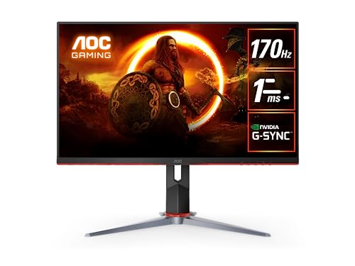 Image of AOC 27' IPS 170Hz, 1ms, QHD 2560 x 1440, 350 cd /m2, HDR 400, HDMI 2.2 x 2, DP 2.2 x 1 Gaming Monitor