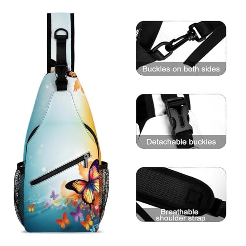 Mochila tipo bandolera deportiva para senderismo y uso casual miniatura 3