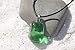 Custom Green Obsidian Stone Necklace on a Leather Cord