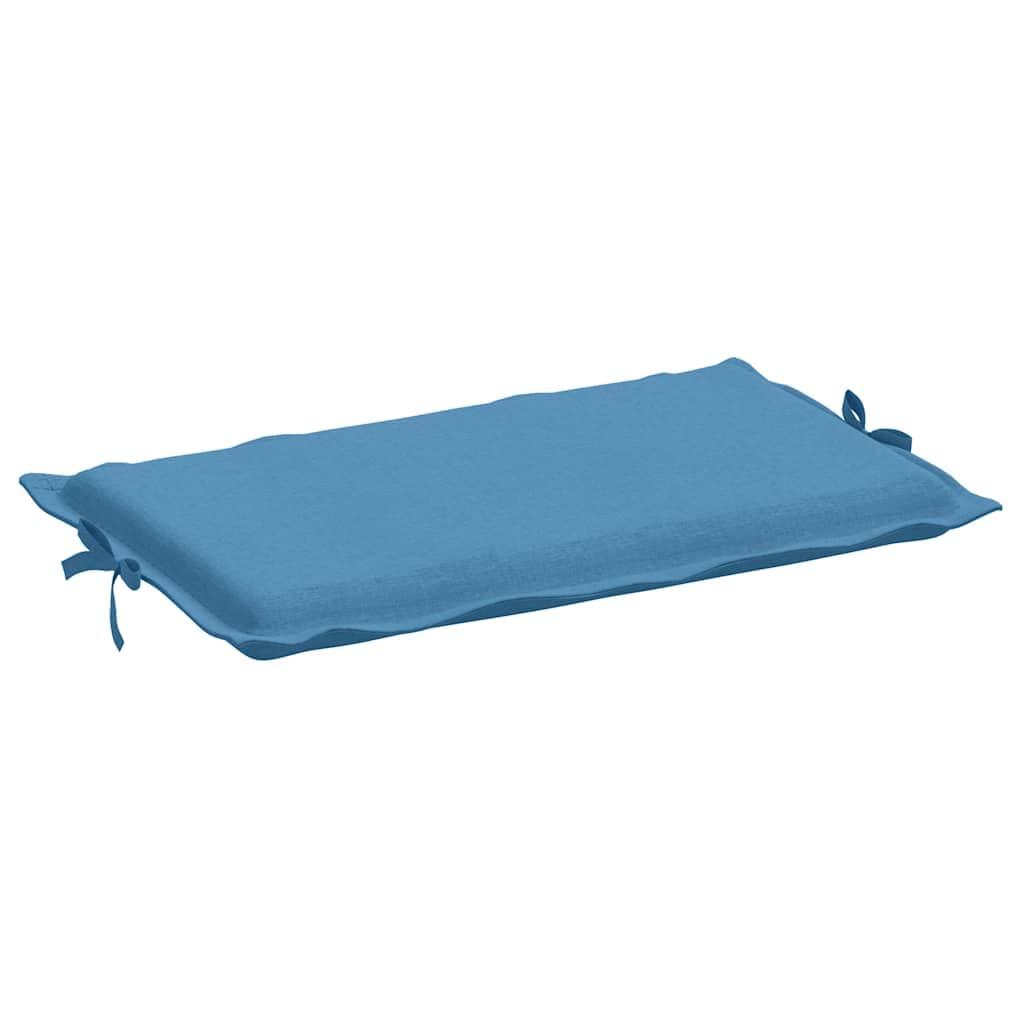 Cuscino per sdraio melange blu, 186 x 58 x 4 cm, tessuto