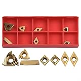 Lot de 7 plaquettes de tournage indexables en carbure pour barre d'alésage CNC CCMT060204,...