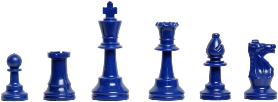 The House of Staunton Four Player Chess Set Combination - Triple Weighted Regulation Colored Chess Pieces, Four Player Vinyl Chess Board