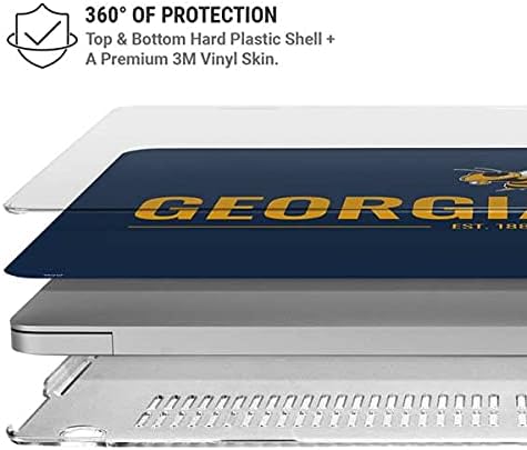 Skinit Case + Skin Compatible with MacBook Air 13in (2020) - Officially Licensed Georgia Tech Est 1885 Design