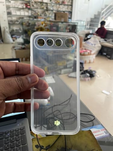 Image of COVERBLACK Soft Rubber Silicon Clear Case Back Cover Compatible for Realme 16 5G - Transparent