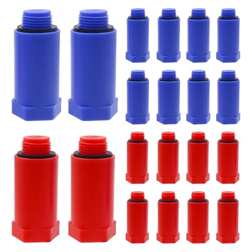 Junhonze 20 Piezas Tapones De ConstruccióN De 1/2 Pulgada - Tapones Pvc - Con Junta De PláStico Para Cerrar, Adecuadas Para Taponar TuberíAs Durante El Mantenimiento De Grifos, TuberíAs Y Mangueras