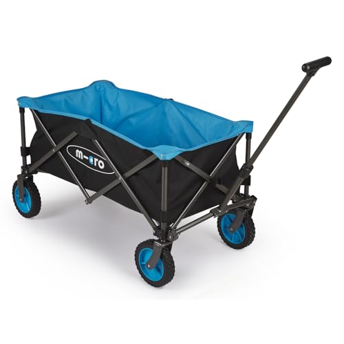 Micro® Wagon | Carro de Playa Plegable con Ruedas Grandes | Carrito de Transporte, Camping, Jardín, Compra | Deslizamiento Suave 360º | Capacidad 240l | Funda Extraíble y Lavable