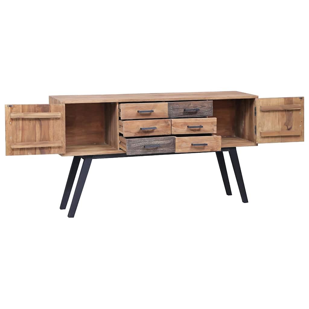 Armadietto in legno massello di teak, 110 x 30 x 75 cm, credenza