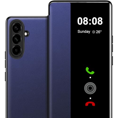 Coque Samsung S26 Plus Croazhi S View bleu protection intégrale