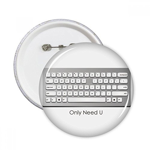 Programmateur clavier lot de 5 badges XXL, idée cadeau originale pour geek