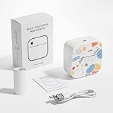 ✔【Ultra-portable pour imprimer partout】 – Avec son poids plume de seulement 142 g et ses dimensions de 8,6 נ8 נ4,2 cm, cette mini-imprimante d'autocollants se glisse facilement dans votre poche. Idéale pour l'école, le bureau, les voyages ou la salle de sport, elle vous permet d'imprimer des autocollants ou des notes à tout moment.