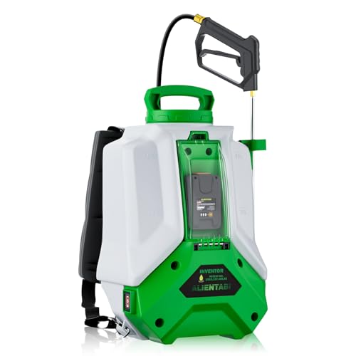 ALIENTABI Battery Backpack Sprayer Battery Powered Backpack Sprayer 36/65 PSI for Low Budget in Lawn and Garden 4GL for Watering