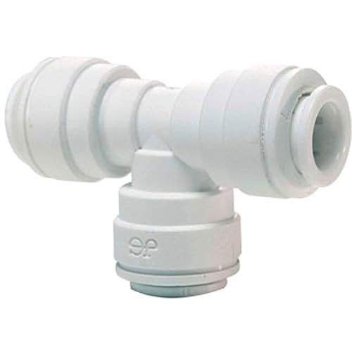 John Guest Push-to-connect Union Tees, polipropileno, 38", paquete de 10