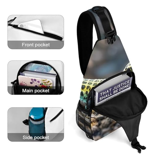Morrales tipo Sling para hombre y mujer, tamaño grande 15x8x4 pulg miniatura 4