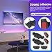 Misimain Brackets Set for Automotive and Electronic Applications, Hue Light Strip Brackets Kit, Long-Wearing Led Strip Mounting Clips Holder Set Compatible for Philipss 55 inch 65 inch 75 inch - Black