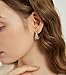 12 Pairs Silver Hoop Earrings Set for Women, Fashion Chunky Pearl Earrings Multipack Twisted Statement Earring Pack, Hypoallergenic Trendy Small Big Hoops Earrings