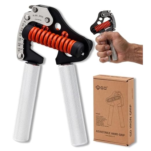 GD Mano fortalecedor de Agarre, Mano de Hierro luz. 80, Dispositivo de Agarre de Mano Ajustable (55 a 176 Libra)