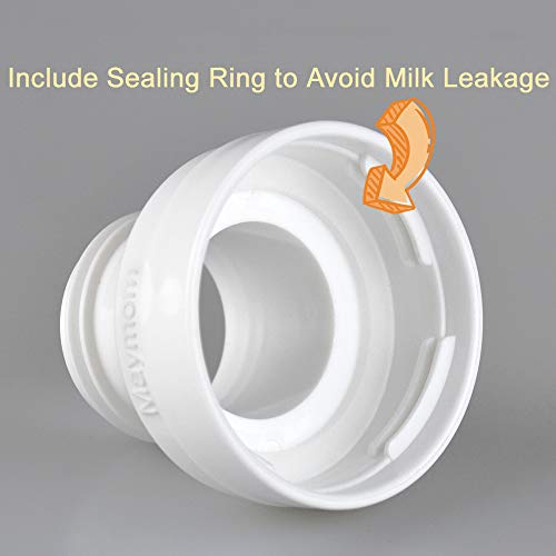 Image of Maymom Conversion Kit Compatible with Medela Sonata, Freestyle Flex, Pump in Style MaxFlow Pro Pro+ to Use with Phillips Avent Natural PP Bottle Spectra Bottle Thread Changer Avent Converter Kit