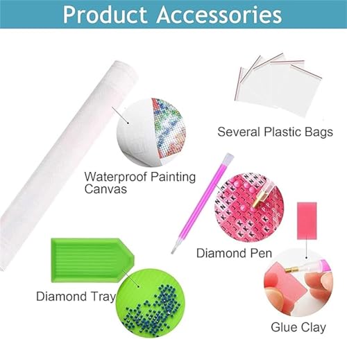 Tableau Diamant avec Accessoires Kits Strass Point de Croix 80x200 - 3