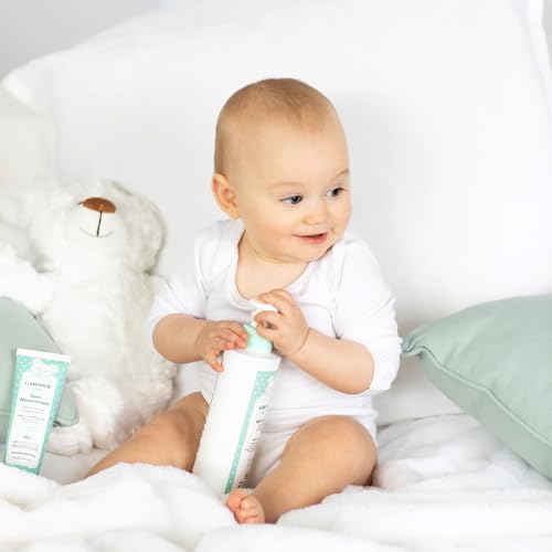 Image of Gamarde Baby Cleansing Milk - No-Rinse Baby Bath - Soothes Redness, Discomfort, and Removes Impurities - Clean and Soft Skin - 13.52 oz Cleanser