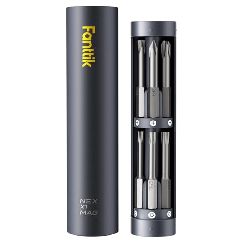 Fanttik X1 Mag Screwdriver Bits, 12-in-1 Screwdriver Bit Set, S2 Steel, 1/4