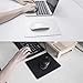 Vaydeer Hard Metal Mouse Pad with Aluminum Surface for Office & Gaming, Waterproof, Silver, 11.81