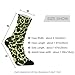KLL Yellow Black Leopard Print Fashion thick crew socks running breathable wicking crew socks men (2-Pair)