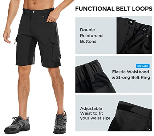 Xkttac ME-MT006 Men'S Outdoor Quick Dry Lightweight Stretch Cargo Shorts thumb #3