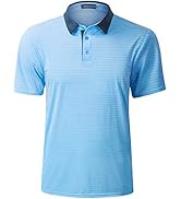 TAPULCO Mens Short Sleeve Polo Shirts Quick Dry Breathable Performance Casual Athletic Lightweigh...